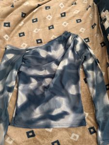 Chic Tie-Dye Asymmetrical Top