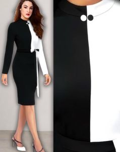 Chic Two-Tone Sheath Dress