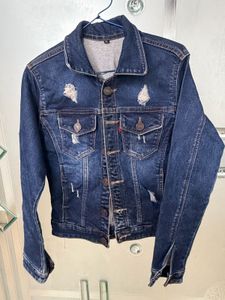 Stylish Ripped Denim Jacket