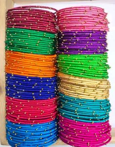 silk thread  Bangle (2 sets ) 24 bangles