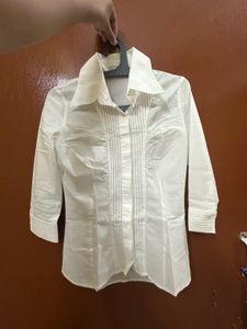 Classic White Button-Up Shirt