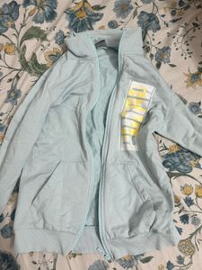puma Light Blue Zip-Up Hoodie