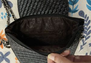Black Woven New Crossbody Bag