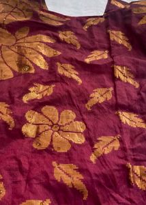 Elegant Silk kurti with Embellishments