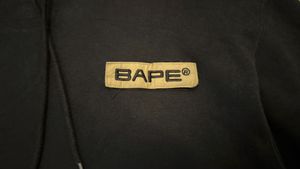 BAPE x Alpha Industries Rib Collar Hoodie — Black