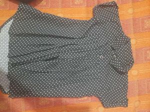 Stylish Polka Dot Blouse
