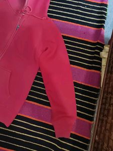 Red Zip-Up Hoodie
