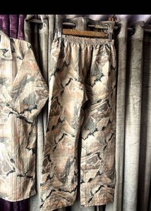 Abstract printed coord set