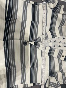 last price Striped Suit Blazer