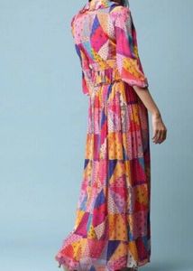 Bohemian Patchwork top and skirt S size