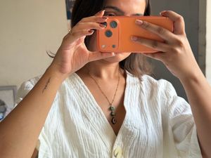 Gold Necklace with Gemstone Pendants