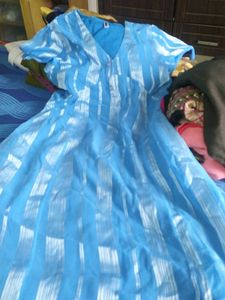 Stylish Blue Striped Kurta