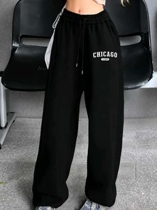 Black Chicago Sweatpants
