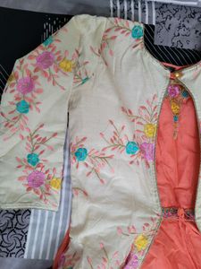 Embroidered Ethnic Gown with Jacket