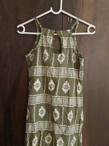 Stylish Green Printed Long Kurta