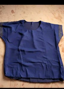 Elegant Teal Flowy Top combo offer