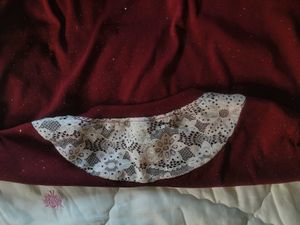 Burgundy Embellished Tee