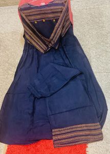 Elegant Blue  Naira cut Kurta Palazzo Set