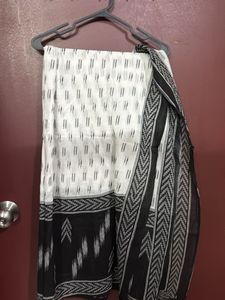 Black Ikat Kurta Set with Dupatta