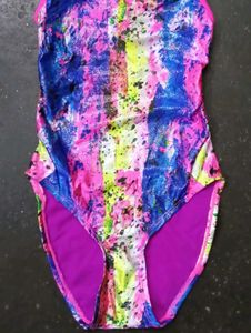 Vibrant Abstract Print One-Piece Swimsuit