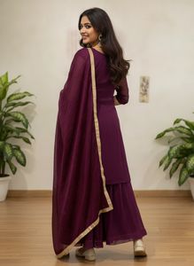 Sharara Suit Set With Dupatta