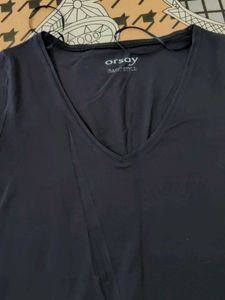 Navy Blue V-Neck T-Shirt