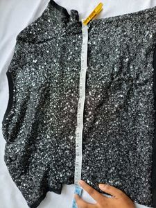 Sparkling Sequin Short Sleeve Top