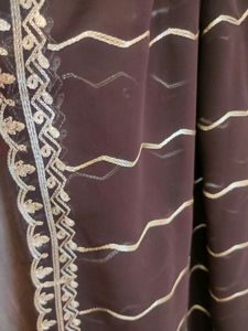 Brown Embroidered Dupatta