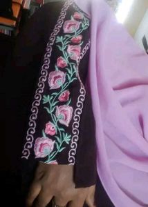 Embroidered Abaya Gown