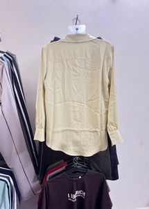 Elegant Cream Long Sleeve Shirt