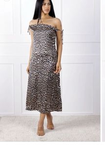 Stylish Leopard Print Party Dress