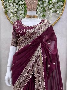 Beautiful Silk Saree with Blouse Combo Offer