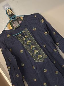 Stylish Navy Blue Kurta