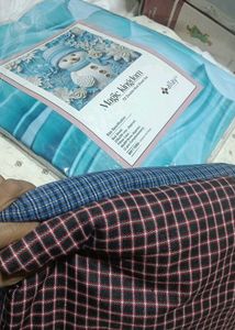 Woolen Fabric Check Design Unstitched