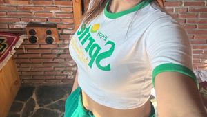 Sprite Graphic Crop T-Shirt