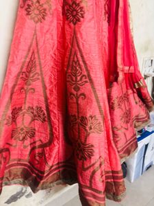 Pink Anarkali Suit with Dupatta