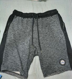 Athletic Gray Shorts with Trim
