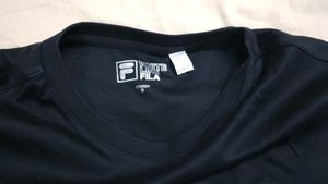 Fila Black T-Shirt Medium