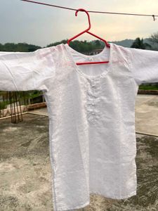 White Cotton Kurta