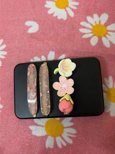 Cute Cherry Blossom Hair Clips Set