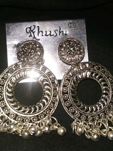 Stylish Oxidized Jhumka Earrings