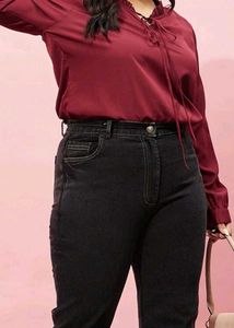 Chic Burgundy Blouse