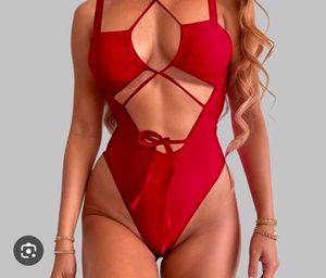 Bold Red One-Piece Swimsuit