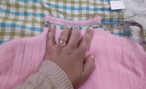 Pink Button-Up woollen top 🥰