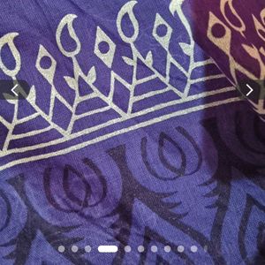 Purple Cotton  Dupatta