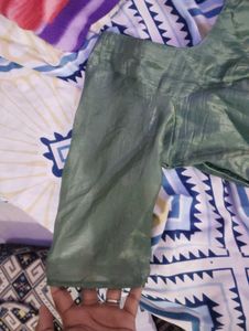 Elegant Olive Green Ethnic Gown