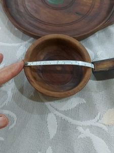 Handcrafted Wooden Serving Bowl Set with Tray