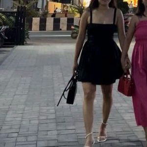 Classic Black Sleeveless Mini Dress
