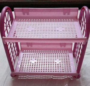 Pink 2-Tier Storage Shelf