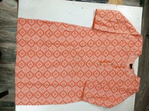 Women Orange Suit Pant